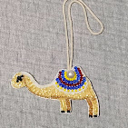 Beaded Camel Charm